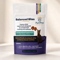 PurrPro Balanced Bites cat nutritional supplement packaging front side on a white background